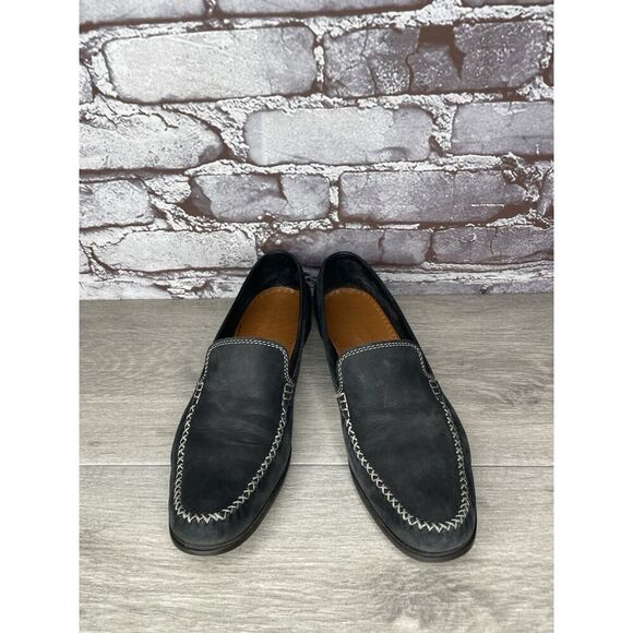 Salvatore Ferragamo Sport Black Suede Almond Toe Loafers Women’s 8.5AA US/38.5EU - Picture 9 of 16
